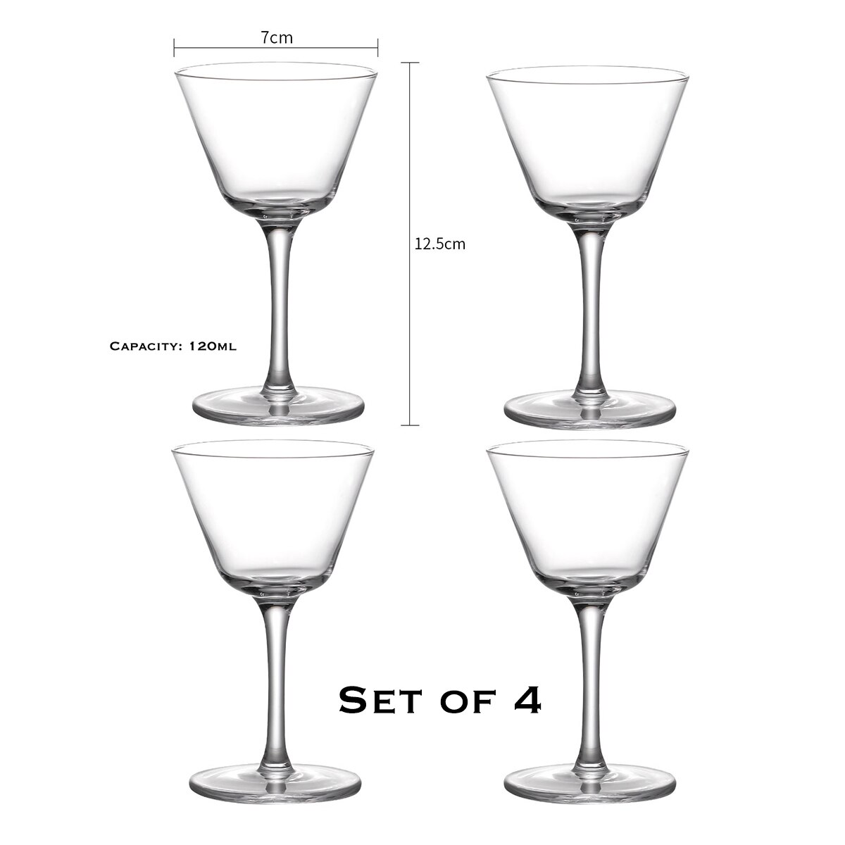 PP martini glazen transparant 20cl kopen