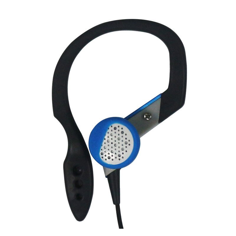 oreille crochet écouteur en plein air Fun sport casque filaire casque Fone De Ouvido pour iPhone Samsung Xiaomi téléphone portable: Blue