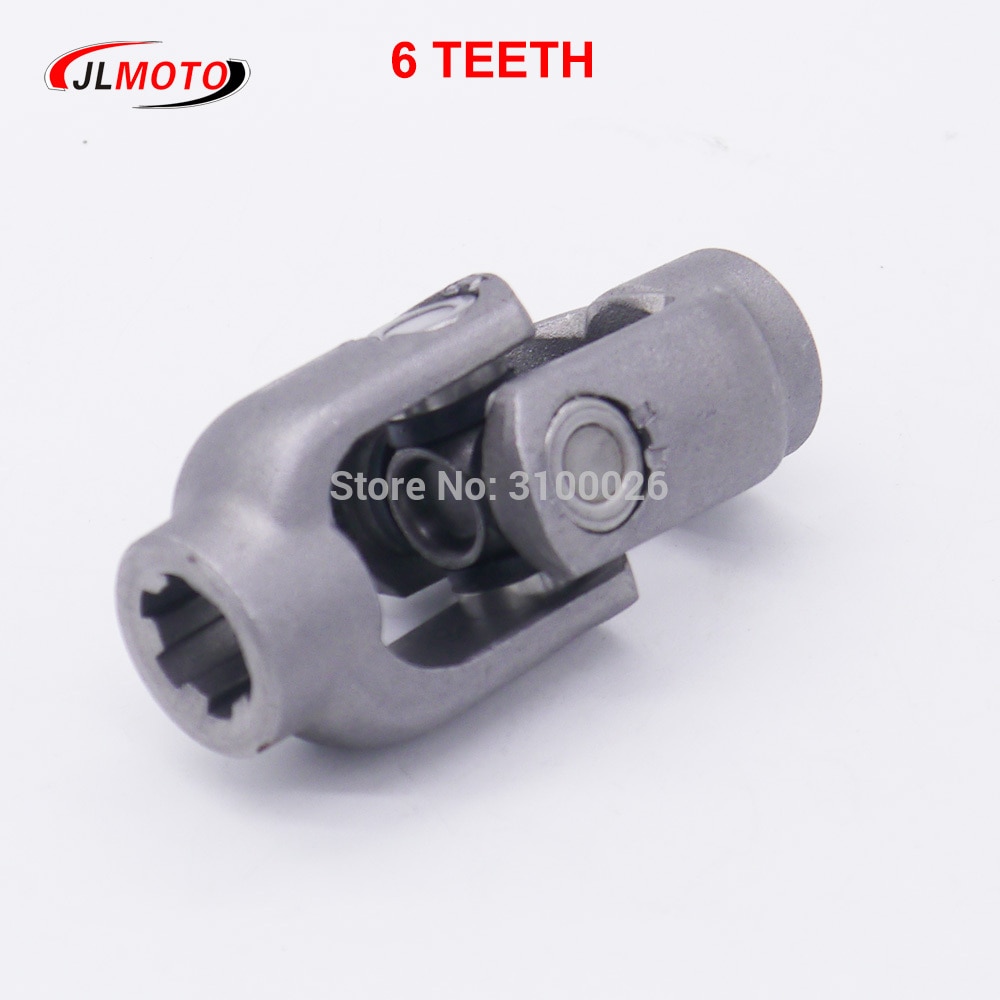 6T 14mm/17mm Double D Phosphating Universal Steering Ball U Joint Fit For ATV UTV Go Golf Cart Buggy Utility Terrain Vehicle