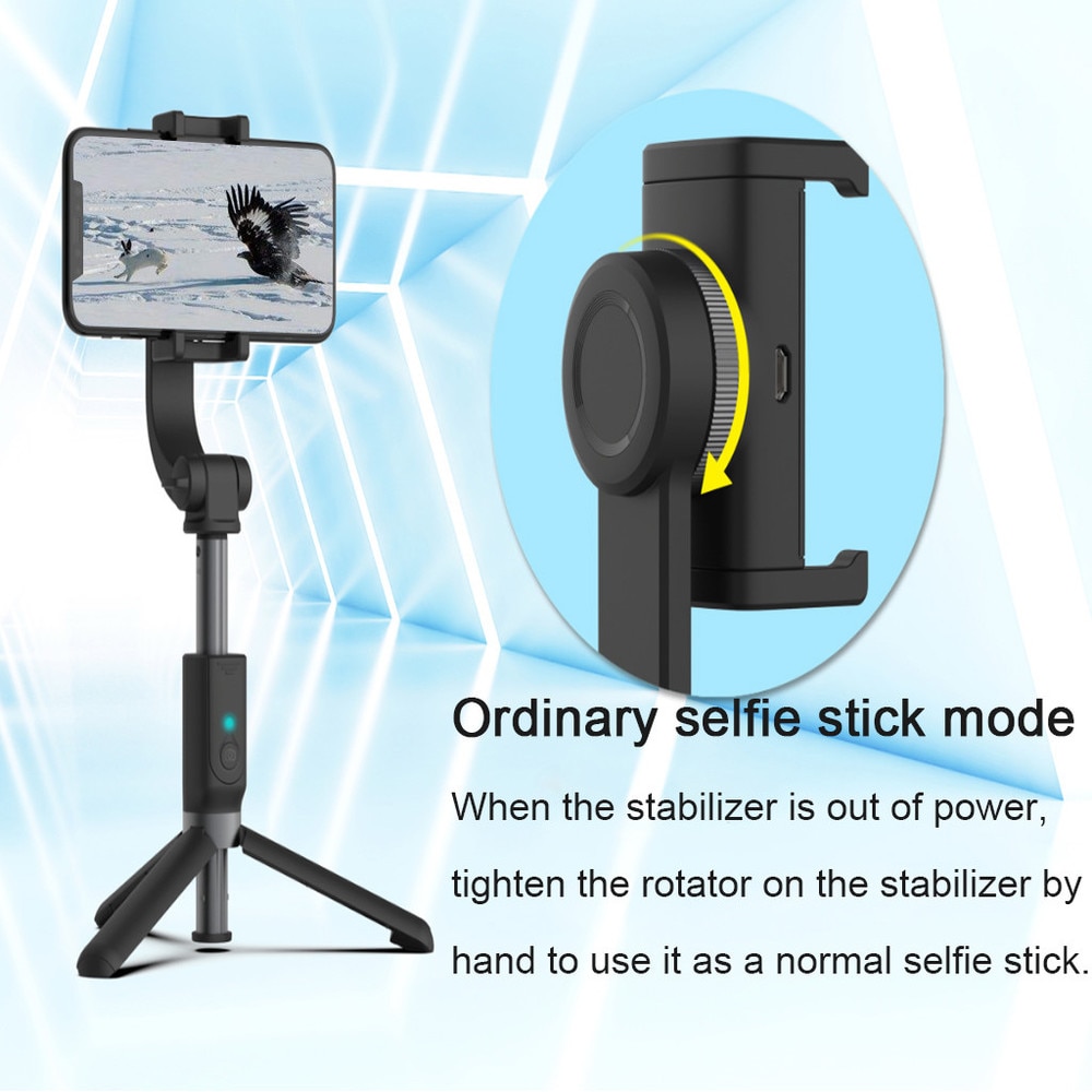 Outdoor Universal Portable Single Axis Handheld PTZ Stabilizer for iPhone 11 Pro Max Xr X 8 7 Plus Huawei Xiaomi Sports Camera