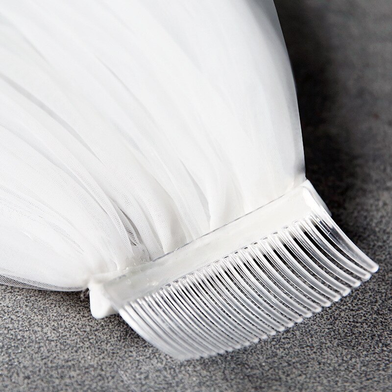 3.8 metrów długi ślubny biały welon katedralny wykwintna koronka duża ogon welon slubny ożenić Veilw z akcesoriami grzebieniowymi