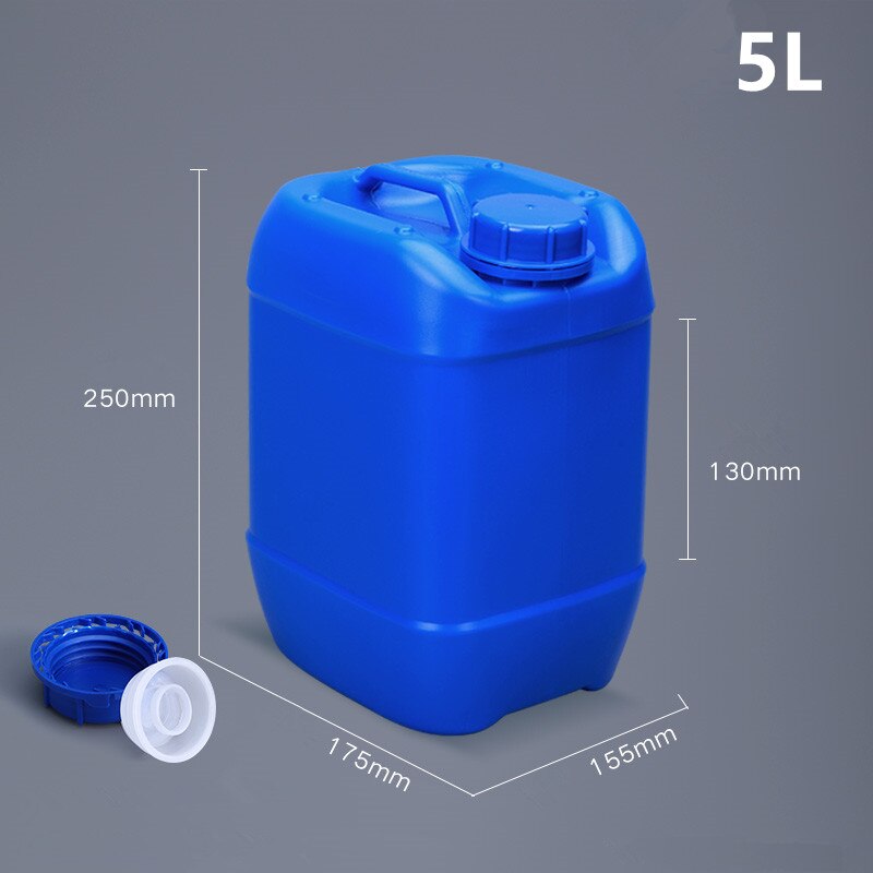 Thicken 5 liter Stackable plastic container liquid Storage Kit Air Sea Transportation barrel food Grade bottle 1PCS: Blue