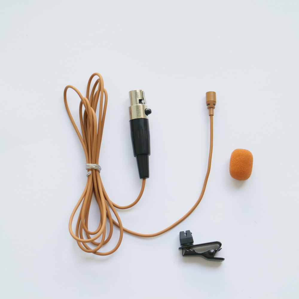 Kolor brązowy TL50 spinka do krawata mikrofon krawatowy dla Shure 4Pin Sennheiser 3.5mm blokada AKG Samson Gemini 3Pin bezprzewodowy nadajnik pasowy: FIOLETOWY