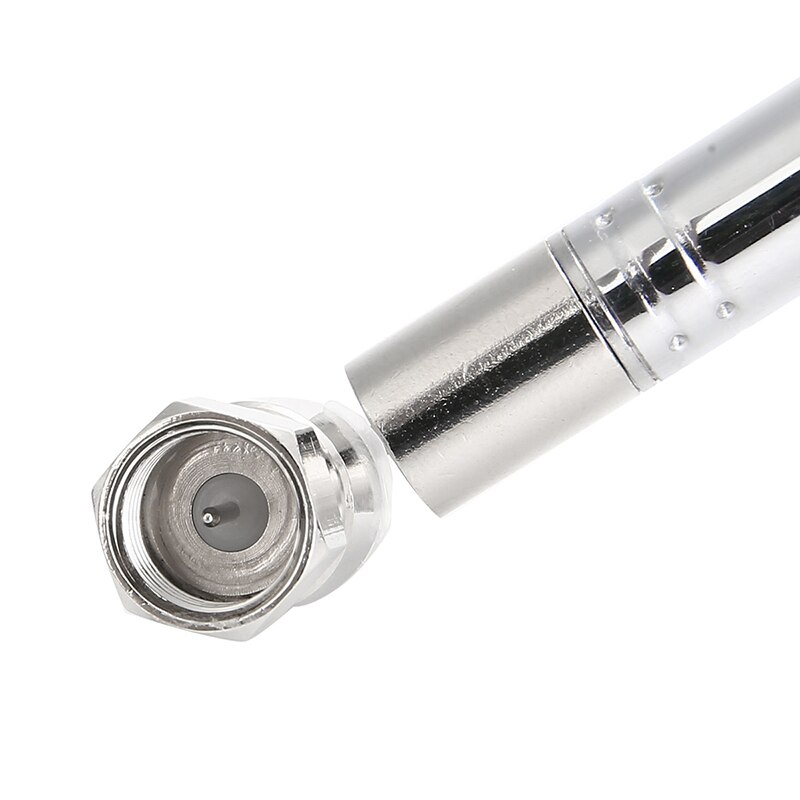 1.2m Telescopic Aerial Antenna 10 Sections Extendable FM Antenna Receiver Universal Aerial For Most F Connector DAB FM Radio