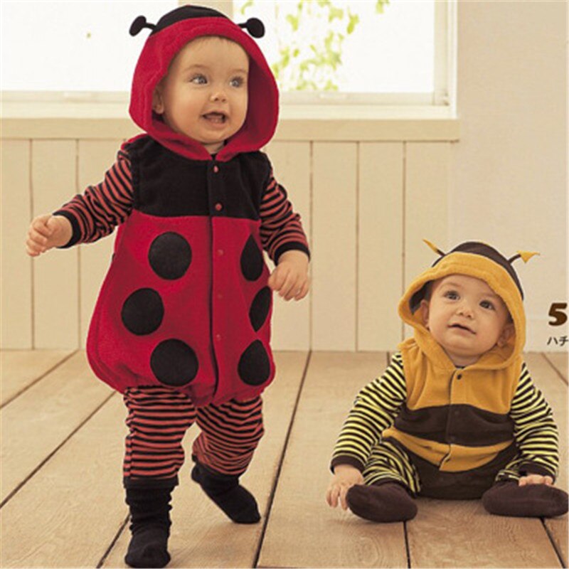 Baby Romper Bee Lieveheersbeestje Jumpsuit Peuter Leuke Jongens Meisjes Kleding Pak