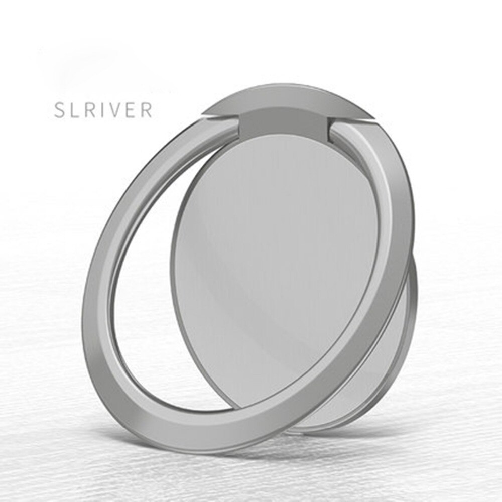 Ultra-thin metal Stent Accessories Mobile Phone Holder Stand Finger Ring Magnetic For cute Cell Smart Phone holder: A22-Silver