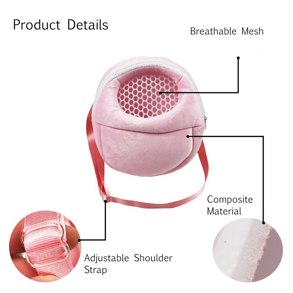Portable petits animaux de compagnie sac hérisson Hamster respirant sac de transport Animal sacs en plein air sacs à main voyage sac à dos ceinture réglable