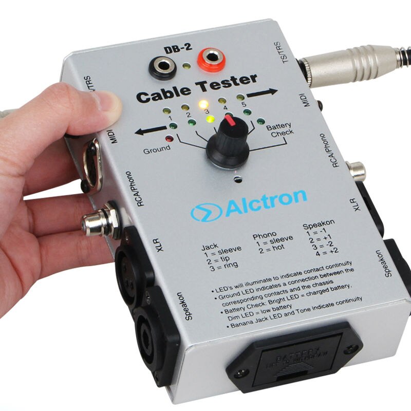 Alctron DB-2 Line Tester o Cable Signal Test Instrument o Engineering Line Tester