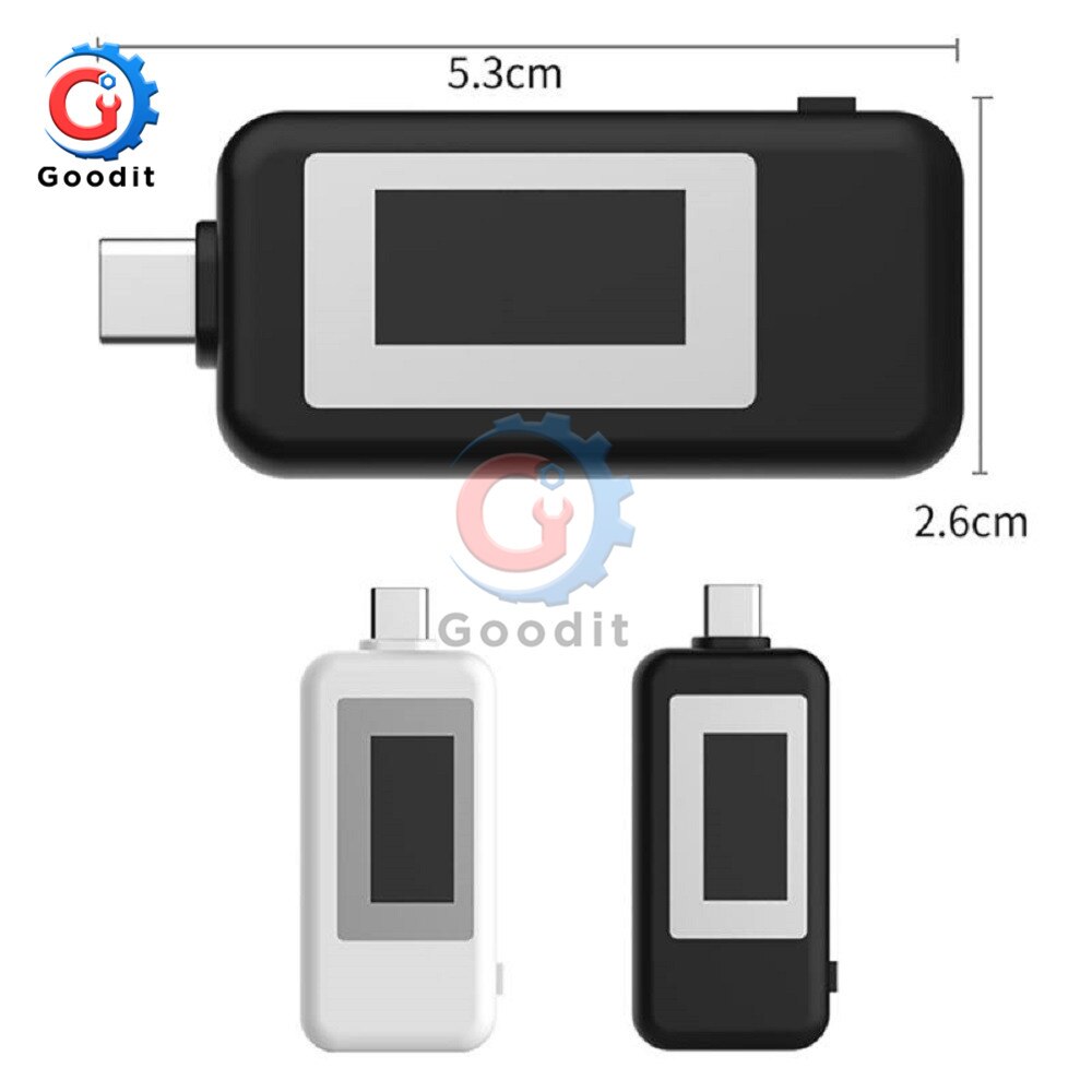 5V 9V 12V 24V 30V USB-Tester Typ C LCD Digital Stroms pannung Ladegerät Kapazitäts tester USB-Ladegerät Arzt Leistungs messer Voltmeter
