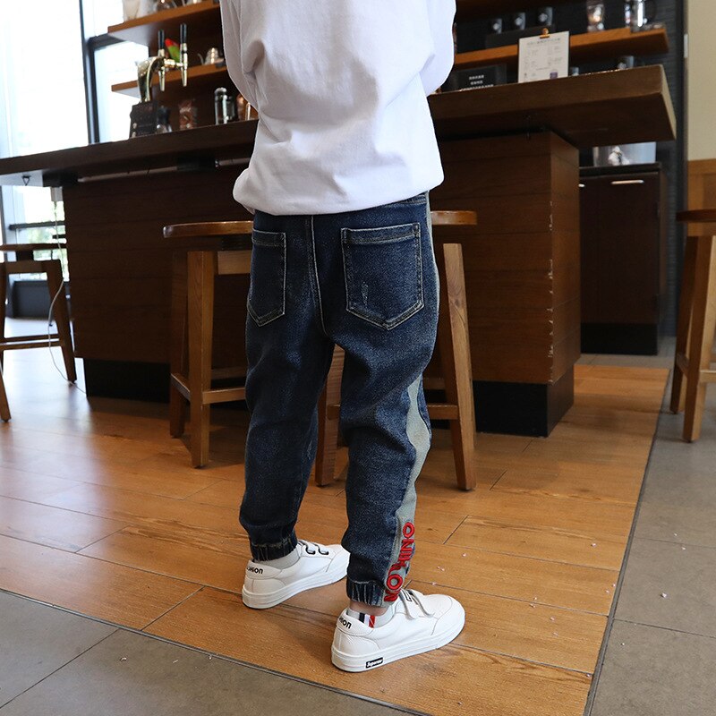 Capretti dei Pantaloni Delle Ragazze Del Bambino Del Bambino Dei Ragazzi Dei Jeans Dei Bambini di Spessore Dei Jeans per I Ragazzi Dei Jeans Dei Capretti del Ragazzo Casual Del Denim Dei Pantaloni Del Bambino Abbigliamento Per Bambini 5-14Y