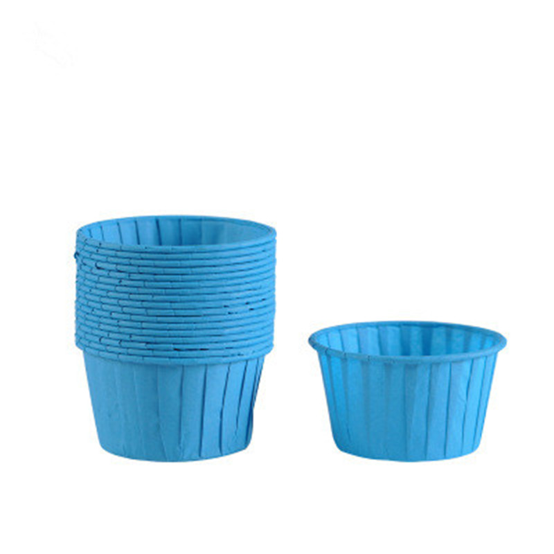 50 Uds. De papel para pastelitos, magdalenas moradas, cupcakes, bandeja para hornear, Caissette, pastelería, pastel de herramienta de decoración, papel para envolver: Rosa