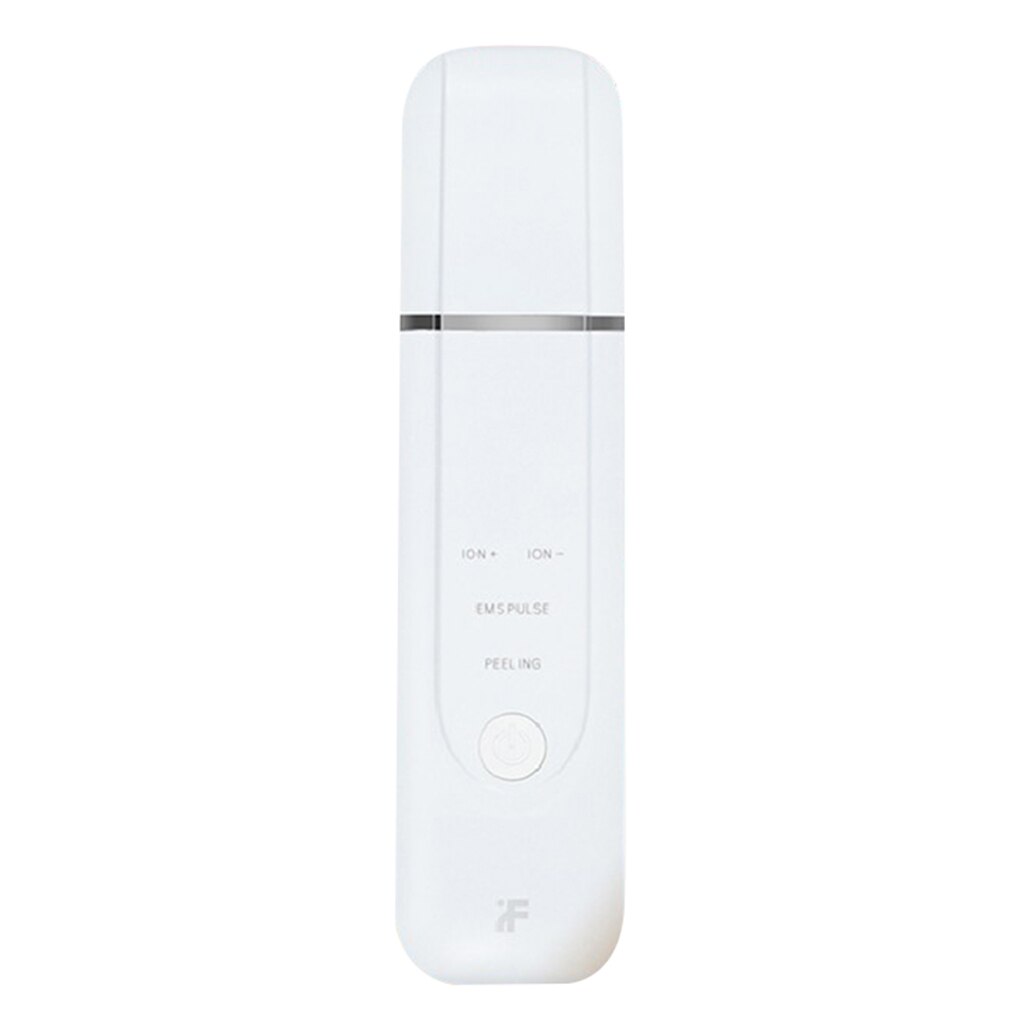 Limpiador ultrasónico de la piel Facial inFace, limpiador iónico de espinillas, masajeador, máquina limpiadora de rostro profundo, limpiador de pala peladora: White MS7100