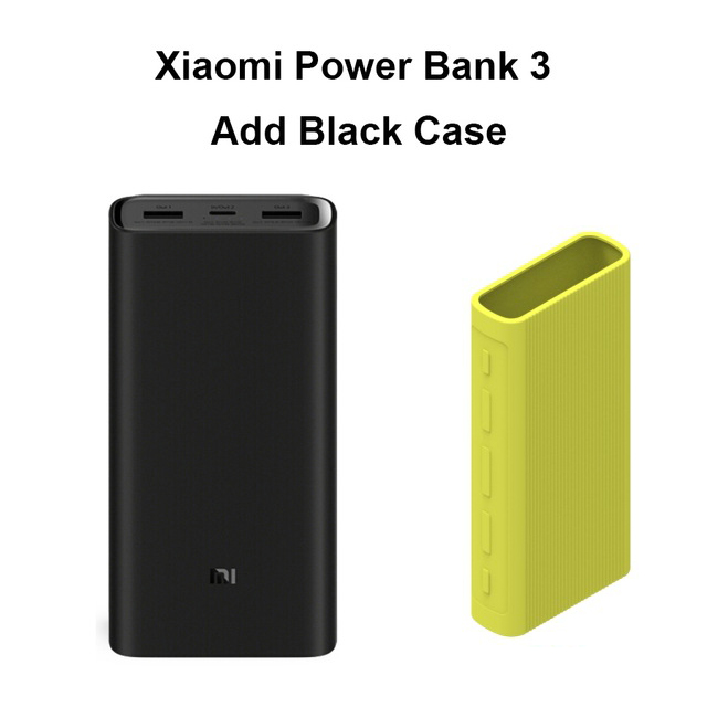 Xiaomi Power Bank 3 20000mAh Mi Powerbank USB-C 45W Portable Charger Dual USB Powerbank for Laptop Smart phone: Add Green Case