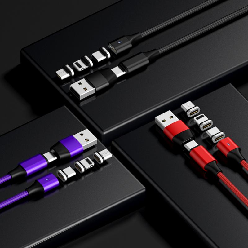 PD60W Magnetic Data Cable 4 In1 Mobile Phone Cable Multi-function USB Uable Fast Charge Cable For All Phones Magnetic Charger