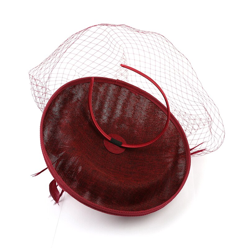 Bröllop brudhattar och fascinatorer headpiece festhatt/corsage svart brudbur nät bröllopsslöja fest dam håraccessoarer