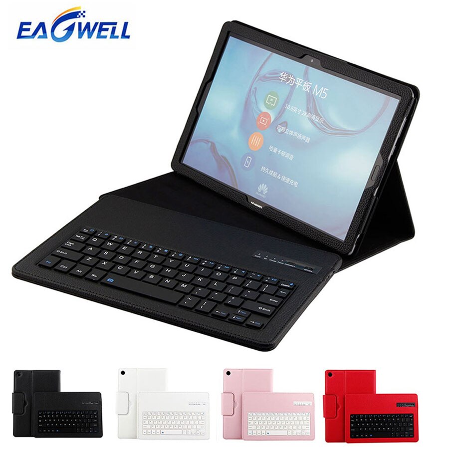 Bluetooth clavier étui en cuir pour Huawei Mediapad M5 10.8 Pro 10.8 pouces amovible sans fil tablette PC clavier étui support couverture