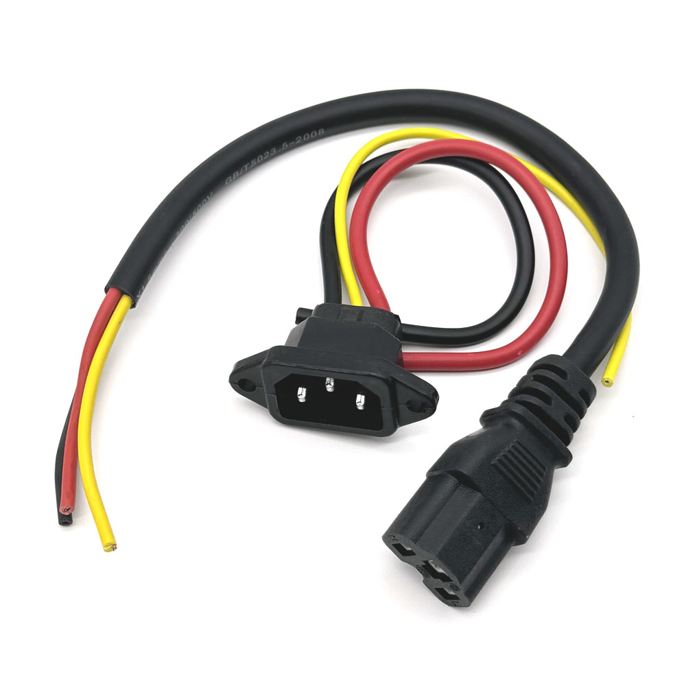 Enchufe de carga de batería de bicicleta eléctrica, tres tomas de carga verticales con conector de Cable para vehículo eléctrico, Conector de 72V 10A