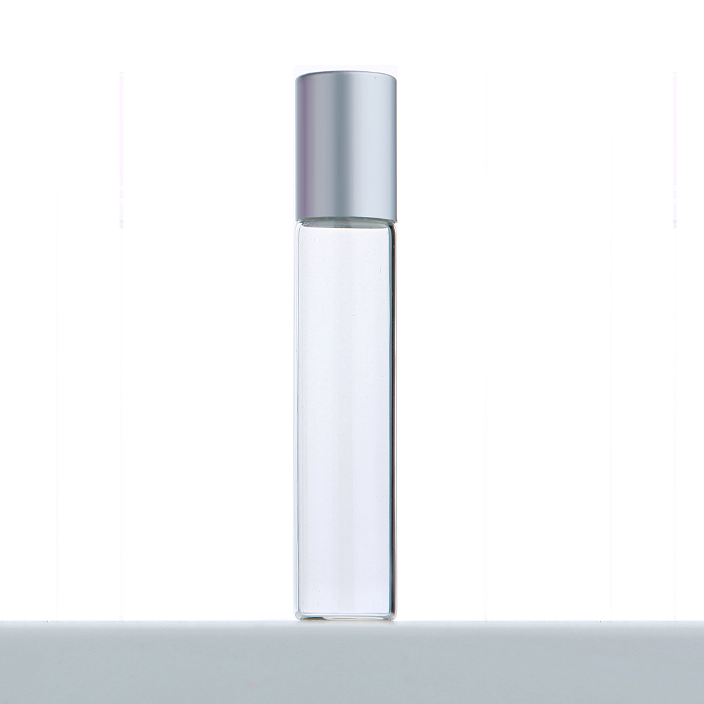 50Pcs/Lot 10ml Clear Glass Roller Essential Oil Bottle With Box Roll On Perfume Bottle Cosmetics Container Print LOGO Pay Extra