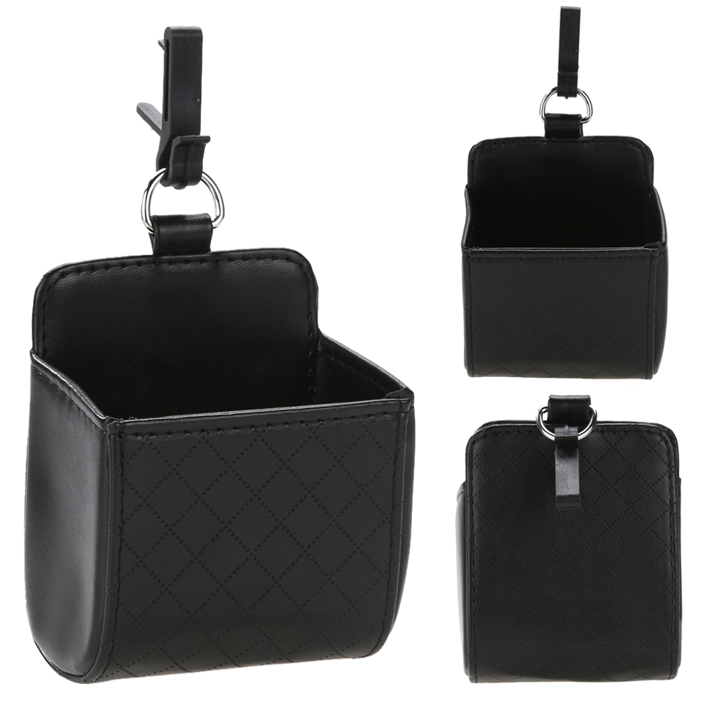 EAFC PU Leder Auto Auslauf Luft entlüften Papierkorb Auto praktisch Halfter Tasche Beutel Organizer Hängen Kasten Auto Liefert zubehör