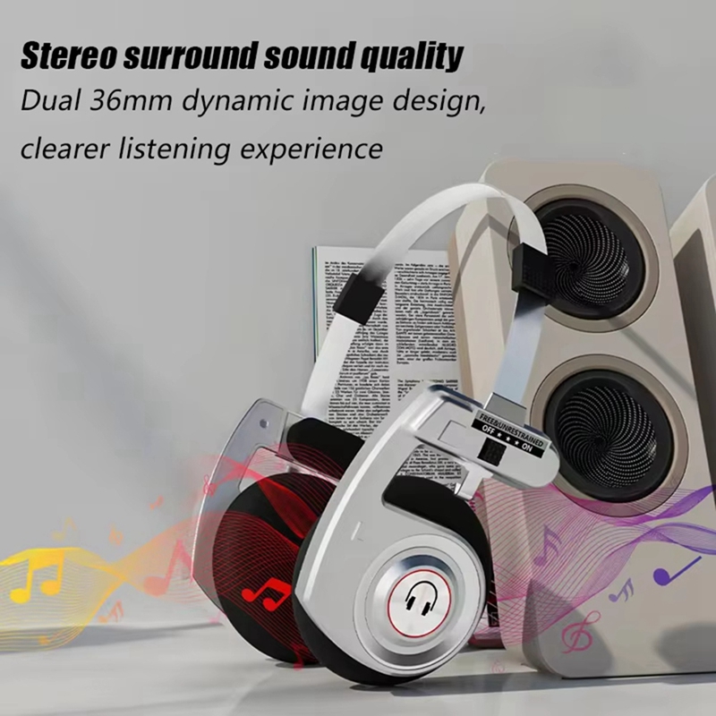 Retro Headphones Wireless Bluetooth Headphones, Stereo Microphone Headphones, Hifi Noise Canceling Headphones