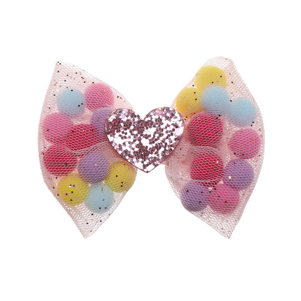 Paleta dulce de lazos para el pelo lazos de pelo con purpurina con Clip de baile de lazo Clip para el pelo niñas horquillas accesorios para el cabello: 6