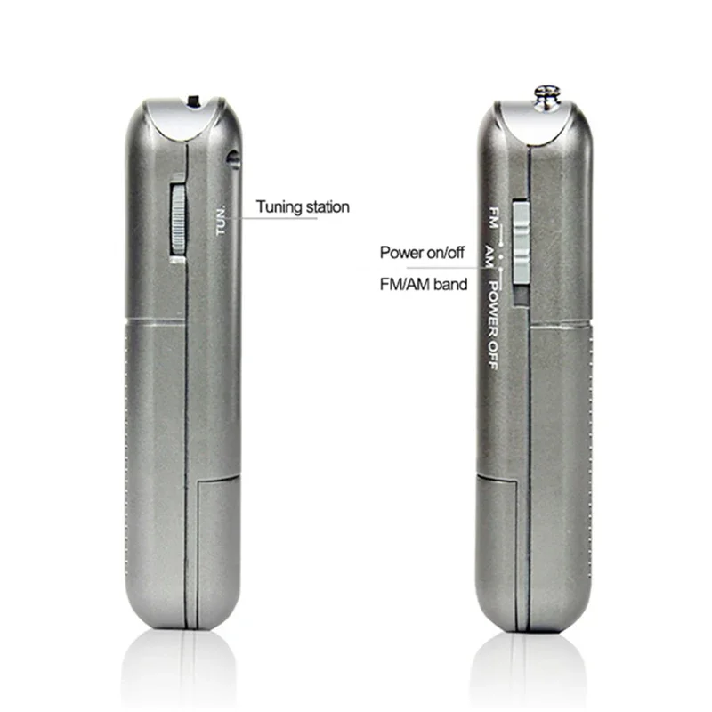 Degen Radio DE333 AM/FM Receiver Portable Mini Handle Portable Pocket Size Two Band FM Radio Recorder High Sensitivity Radio