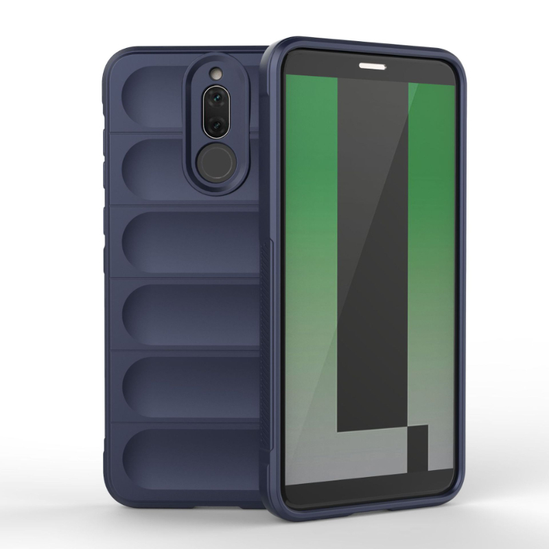 Case For Huawei Mate 10 Lite 20 Lite 4g Back Cover Case Shockproof Armor Phone Cases Liquid Silicone Anti-fall Funda Coque: aluminum / Navy Blue