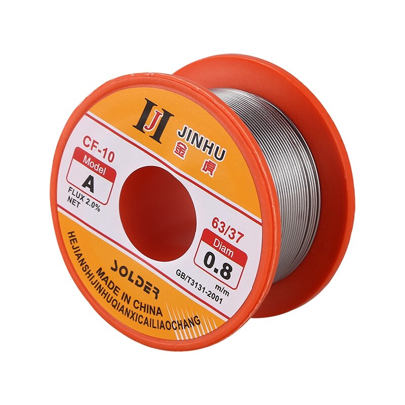 Eleg-Tin Lood Soldeer Core Flux Solderen Lassen Soldeertin Spool Reel 0.8Mm 63/37