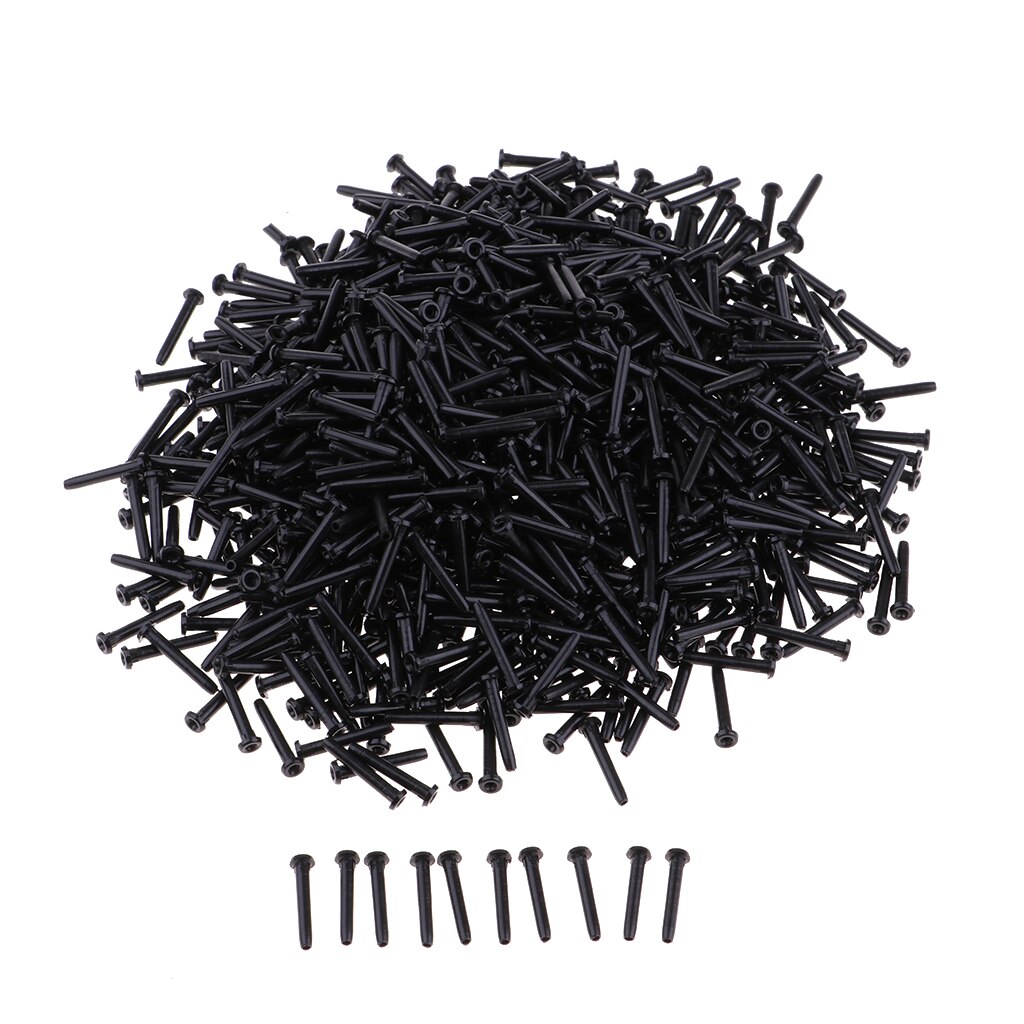 1 Box/2000 Pieces Universal Badminton Racket Racquet Grommets Eyelets Replacement Stringing Protective Accessories Equipment: Black 2.1x13.2