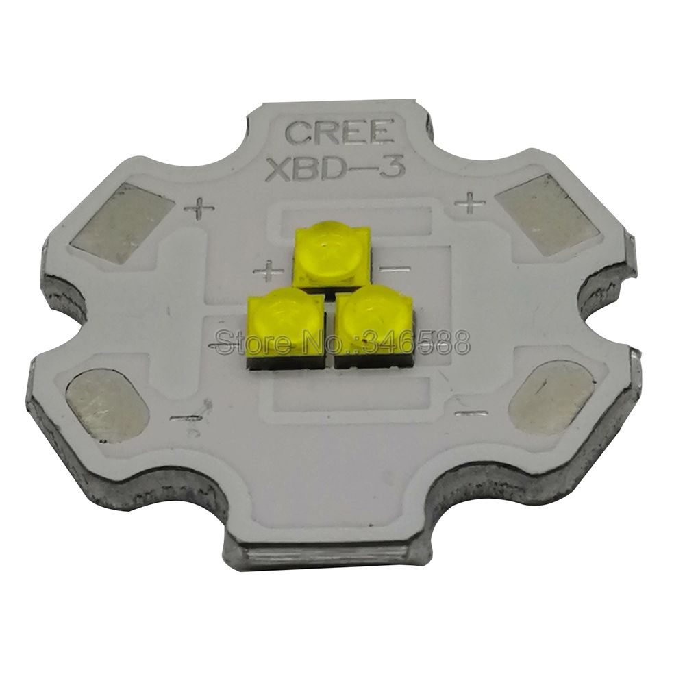 Cree XBD XB-D 3Leds Led Emitter Lamp Light White Warm White Red Green Royal Blue Yellow 9V Intergrated LED Light Source