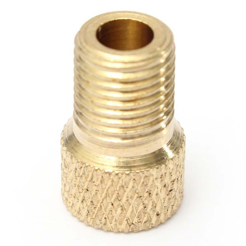 2/4PCS Valve Adapter Pump Convert to Schrader Copper Bike Air Valve Adaptor Wheels Nozzle Tube Cycling Tool for Bicycle