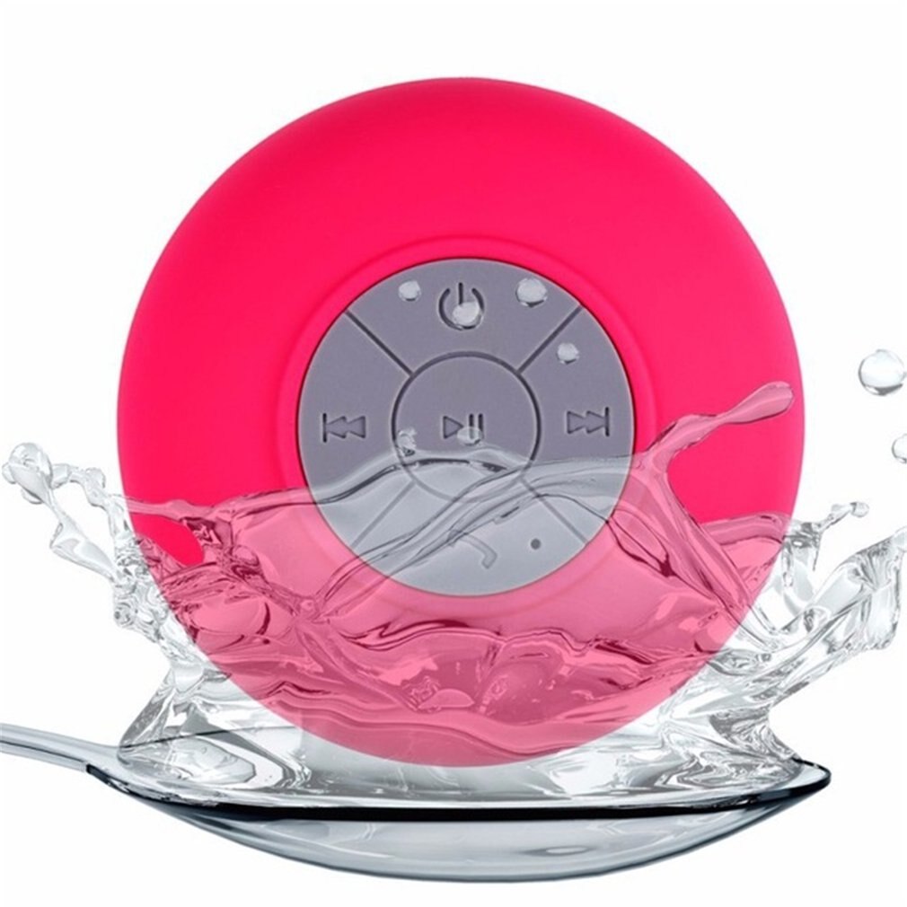 Rode Mini Draadloze Speaker Draagbare Waterdichte Draadloze Handsfree Luidsprekers Badkamer Grote Sucker Speaker