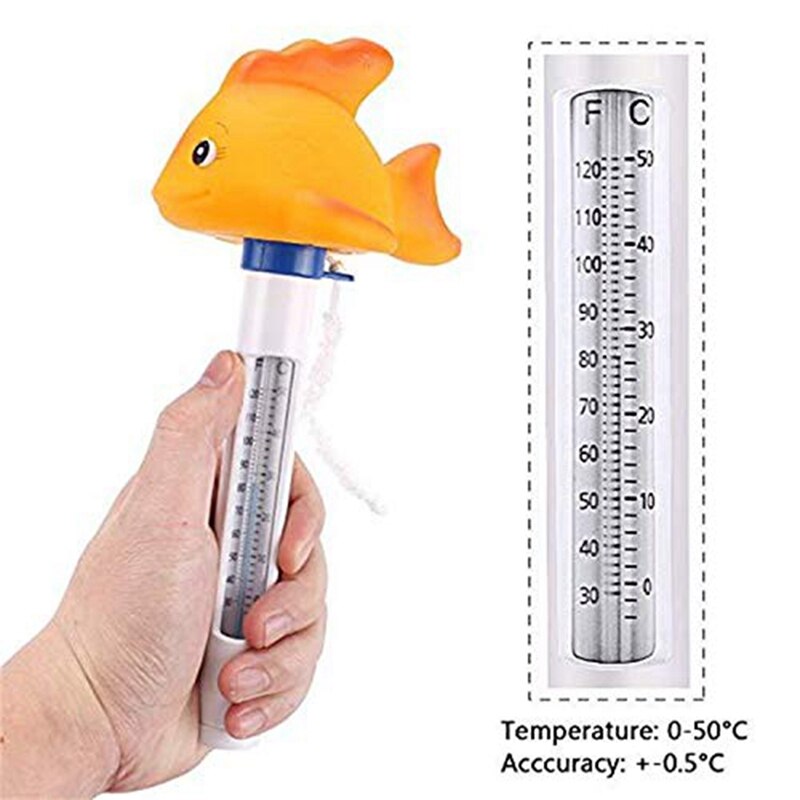 Floating Swimming Pool Thermometer,Water Thermometer with String,Pond Thermometer Easy Read,Animal Floating Thermometer