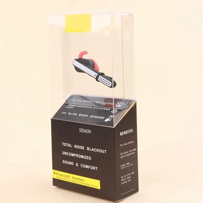 Original Stealth Talk 45 Bluetooth Business Headset Wireless Earphones - HD Voice Stereo Call Music Noise Blackout