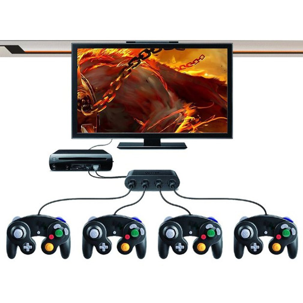 Contrôleur GameCube 4 Ports Mayflash vers convertisseur adaptateur USB pour Nintendo Super Smash Brothers pour xbox