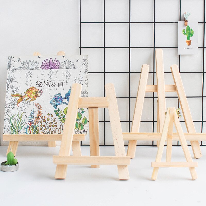 Mini Wooden Adjustable Painting Drawing Stand Easel Frame Artist Tripod Display Shelf School Student Artist Supplies