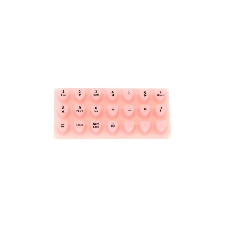 Raised Adhesive Keyboard Stickers for Long Nails Universal Nail Art Keyboard Bubbles Self-for Long Nails Silicone Typing Keycaps: Pink