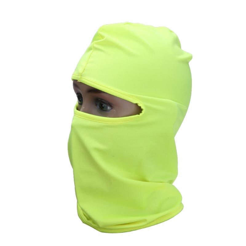 Motocycle Riding Mask Cycling Motorcycle Mask Outdoor Protection Full Face Lycra Balaclava Moto Accessories: Green