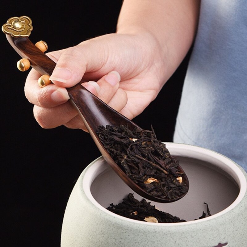 Cuchara de té de madera con forma de Pipa, cuchara para condimentos, leche, uso diario, exquisita