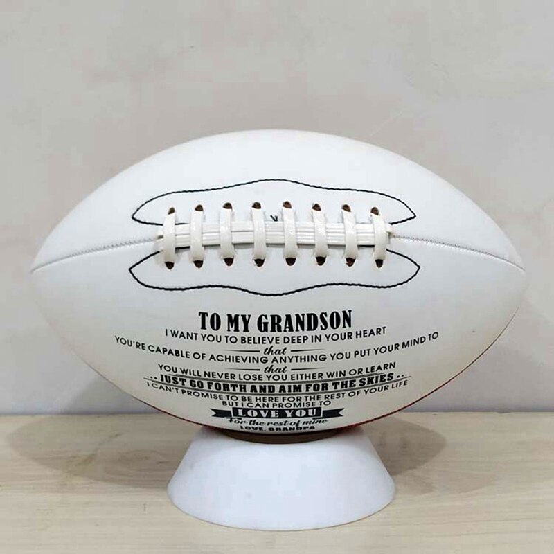 Rugby Ball American Football Sports Practice Training Ball Recreation Microfiber Leather Number 9 Training Rugby