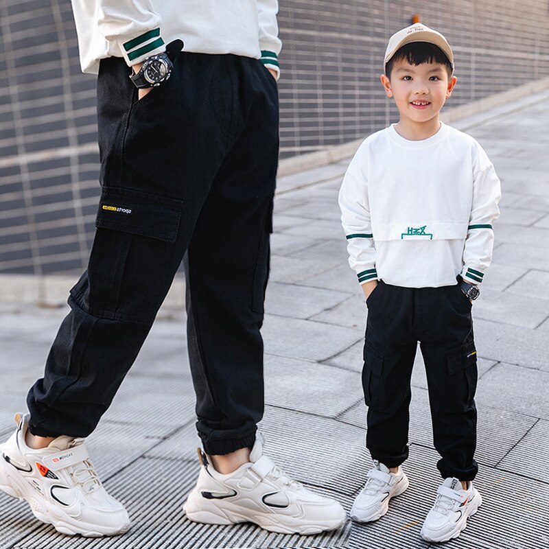 Pantalons Cargo pour garçons, vêtements décontractés, pour adolescents de 4, 6, 7, 8, 10, 12, 13, 14 ans, printemps et automne