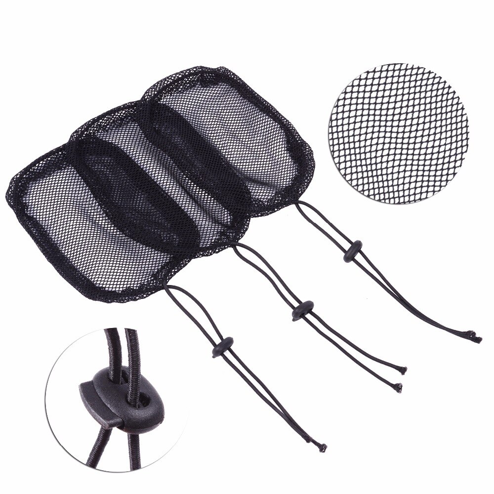 13cm*9.5cm material för bulltillverkning 1 st/lot hästsvanstillverkningsnät elastiskt hårnät med guleless hårnät peruk liner