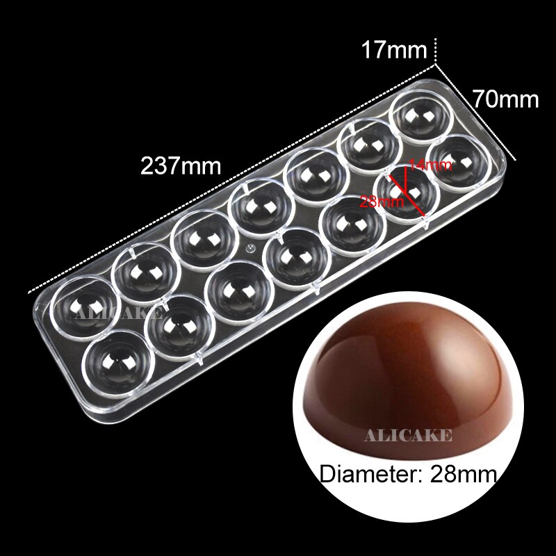 3D Polycarbonaat Chocolade Mallen Gereedschap Lade Vorm Mal Voor Chocolade Bar Cakevorm Zoetwaren Bakken Gebak Bakkerij Gereedschap: 1068B-New