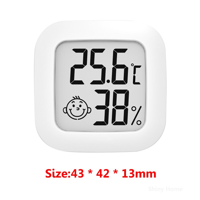 Digital LCD Thermometer Hygrometer drinnen Mini Temperatur Feuchtigkeit Meter Elektronische Monitor Lächeln Gesicht