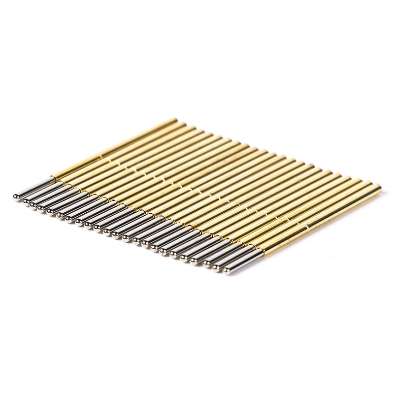 Spring Test Probe Best 500 Pieces P50-P100 Pogo Pin Phosphorus Brass Gilded Stainless Steel Wire
