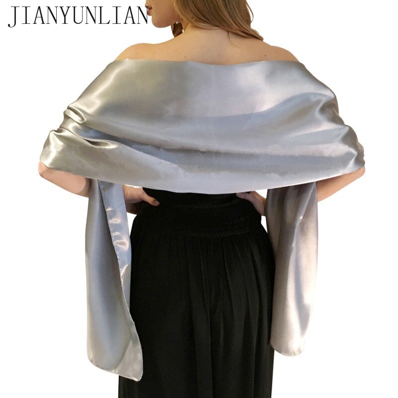 women Satin wrap shawl Evening party wrap Bridal Wedding shawl wrap 2 size available