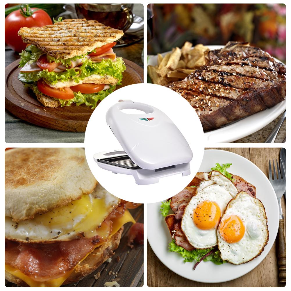 Non-Stick Frying Grilling Machine Mini Steak Machine Burger Sandwich Maker Bread Toast Breakfast Machine Waffle Pancake Baking