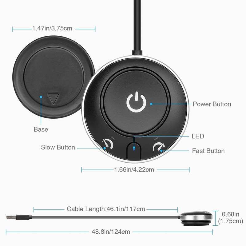 Rii RT909 Mouse Jiggler USB,Undetectable Mouse Mover with Random movement, On/Off Switch Keeps Computer Awake,Driver-Free