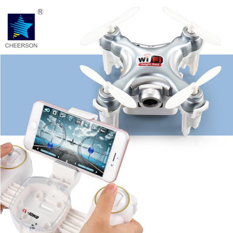Cheerson cx-10wd cx10wd mini drone luchtfoto dron met wifi fpv camera kan telefoon control mode set hoge modus rc quadcopter rc toys