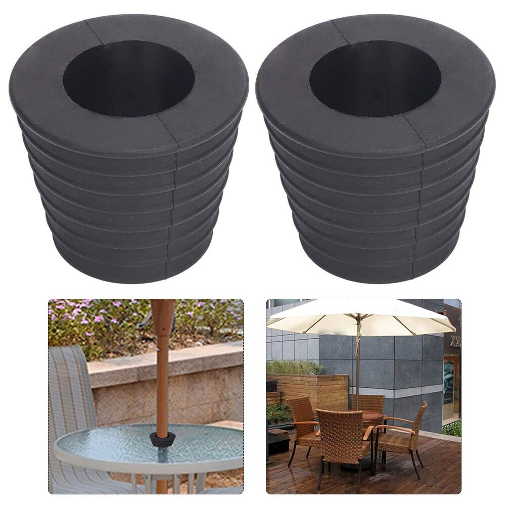 Terrassebord paraply kegle kile ring stik passer til paraply stang diameter 38mm til terrasse bord hul åbning eller parasol base stativ
